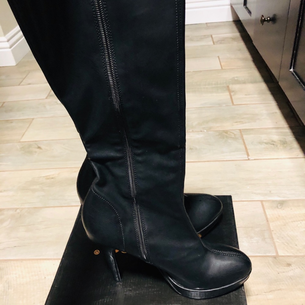Tall boots 4 inch heels